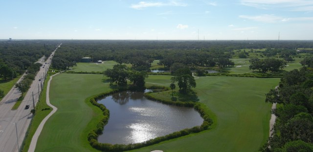 Bird's Eye view of golf course